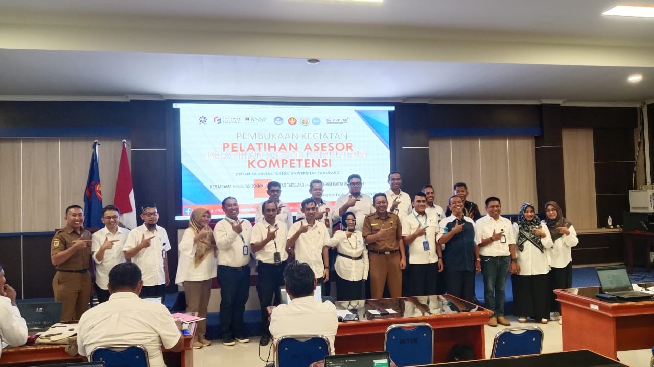 Universitas Tadulako Gelar Pelatihan Asesor Kompetensi untuk Tingkatkan Kualitas SDM Konstruksi